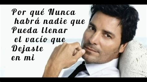 Chayanne Un Siglo Sin Ti Letra YouTube