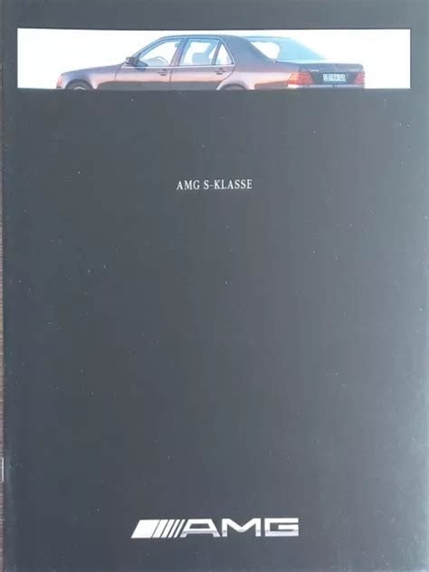 MERCEDES BENZ AMG S KLASSE Ca 1991 Prospekt Brochure Broszura Folleto