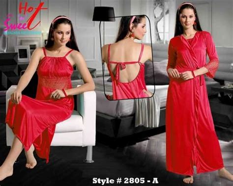 Red Hot Two Pieces Nighty At Best Price In Mumbai By Lee On Impex Id