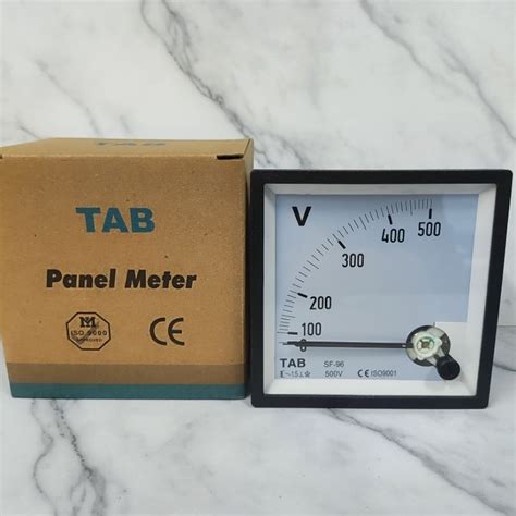 Jual Volt Meter Analog 300v 500v Tab 72x72 96x96 Shopee Indonesia