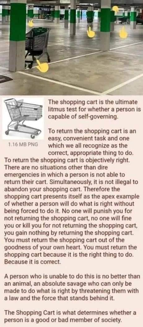 The Shopping Cart Theory 9gag