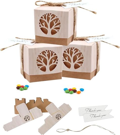 50pcs Arbre De Vie Boite Dragees Bapteme Boite Dragees Communion