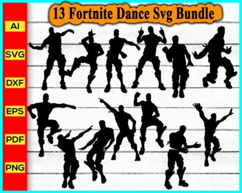 Fortnite Dance Svg Silhouette Fortnite Llama Svg Bundle Squadgoals S Disney Png