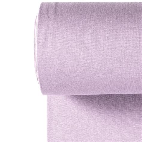 Tissu Jersey Bord C Te Tubulaire Lavande Oeko Tex