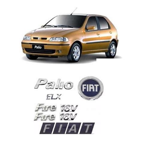 Kit Emblemas Palio Elx Fire 16v Fiat 01 Em Diante Shopee Brasil