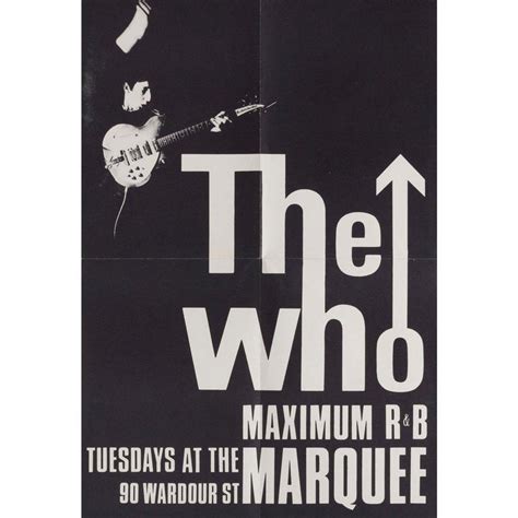 The Who Maximum Randb 1970s British Mini Poster For Sale At 1stdibs