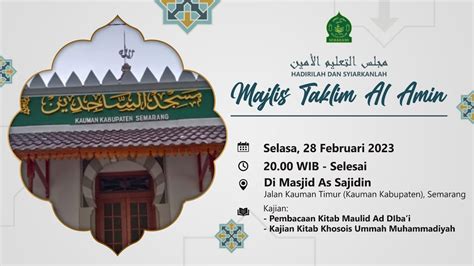 Pembacaan Maulid Ad Diba I Kajian Kitab Khosois Ummah Muhammadiyah