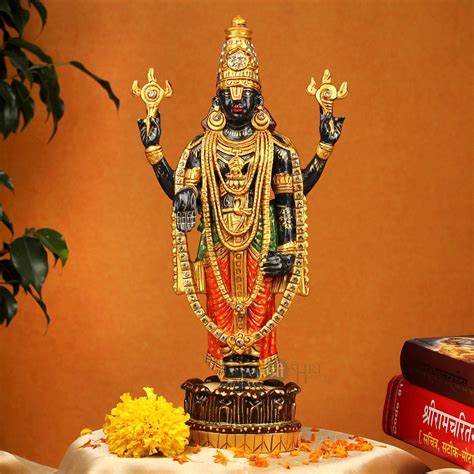 Tirupati Balaji Statue Brass Balaji Sculpture Shree Venkateswara Idol ...