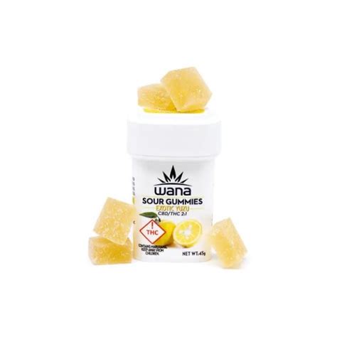 2 1 CBD THC Exotic Yuzu Sour Gummies 100mg 10 Pack Canna Cross Dispensary