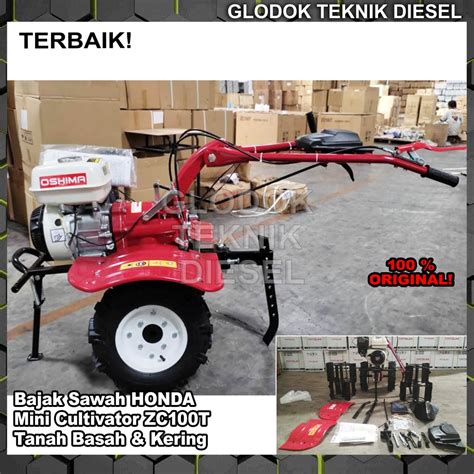 Jual HONDA OSHIMA Mesin Traktor Mini Tiller Cultivator ZC100T Bajak