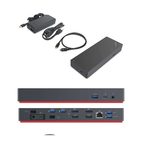 Thinkpad Thunderbolt 3 Dock Gen 2 40an Hỗ Trợ Xuất 3 Màn Hình 4k 60hz Cho Laptop Lenovo