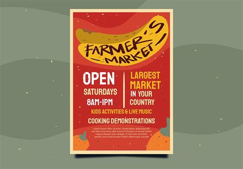 Flyer Design Farmers Market 524868 Vector Art at Vecteezy