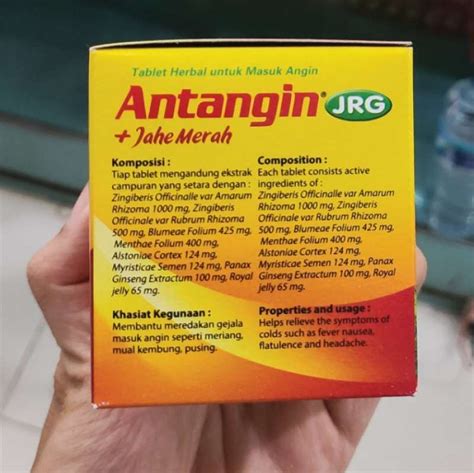 Promo Antangin Jrg Jahe Merah Tablet Box Isi Strip Tablet