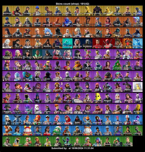 FA PC PSN XBOX 181 Skins Black Knight IKONIK The Reaper