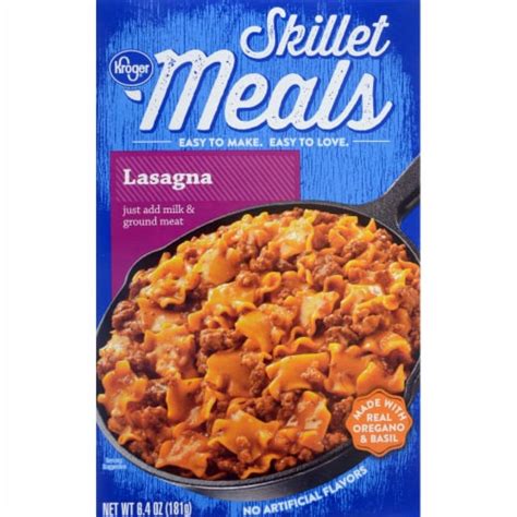 Kroger Skillet Meals Lasagna Oz Kroger