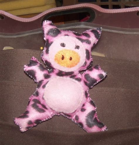 Speckled Pig Stuffie · A Pig Plushie · Sewing On Cut Out Keep