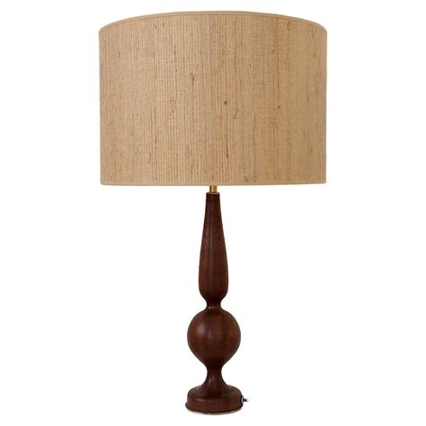 Mid Century Hexagon Wood Lamp At 1stdibs