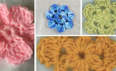 Tuto Crochet Facile Fleure à 6 Pétales