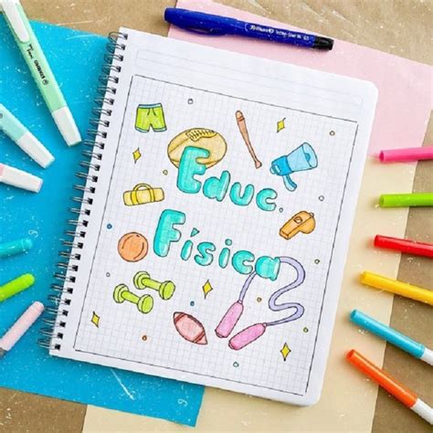 Portadas de educación física ideas bonitas y fáciles imágenes dibujos