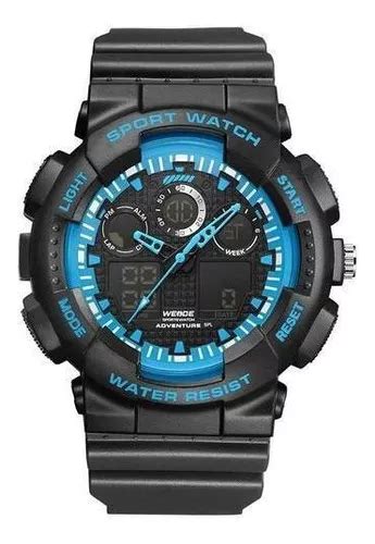 Reloj Weide Anadigi Wa3j8003 Para Hombre Negro Y Azul MercadoLibre