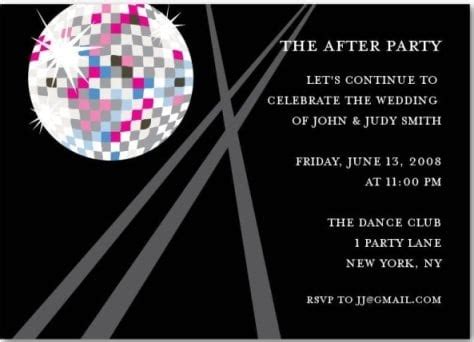 After Party Invitations