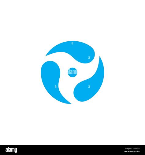 Circle Curves Water Rotation Logo Vector Stock Vector Image Art Alamy