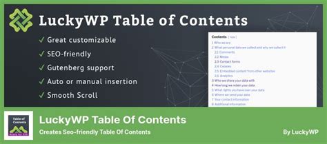 Best Wordpress Table Of Contents Plugins Free Paid