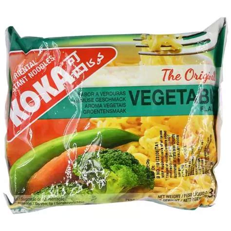 Koka oriental-Instant Noodles - Vegetable Flavour, 85 g pouch ...