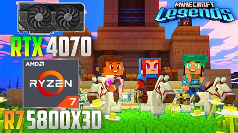 Minecraft Legends Rtx 4070 R7 5800x3d 4k 1440p 1080p High