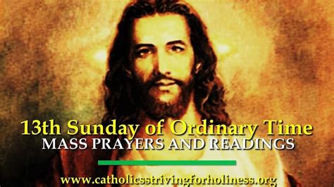 Th Sunday In Ordinary Time Year A Mass Prayers And Readings