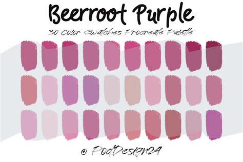 Procreate Color Palette Beetroot Purple Graphic by poddesign24 ...