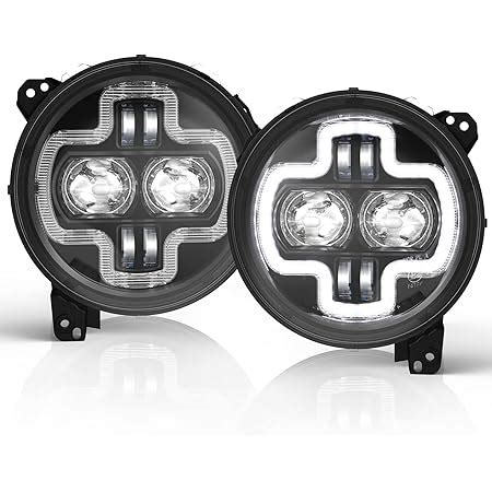 Amazon Bunker Indust Wrangler Jl Inch Led Headlights With Halo