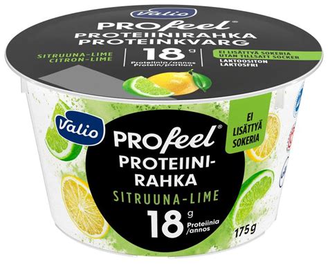 Valio Profeel Proteiinirahka Sokeroimaton G Sitruuna Lime