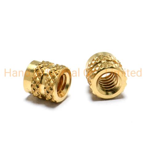 M M M Female Thread Brass Knurled Threaded Insert Embedment Nuts