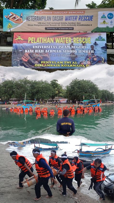 Water Rescue Pelatihan Tanggap Bencana Bagi Mahasiswa Uin Khas Jember