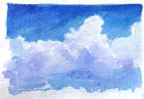 Comment Peindre Un Ciel Nuageux L Aquarelle D Un Atelier L Autre