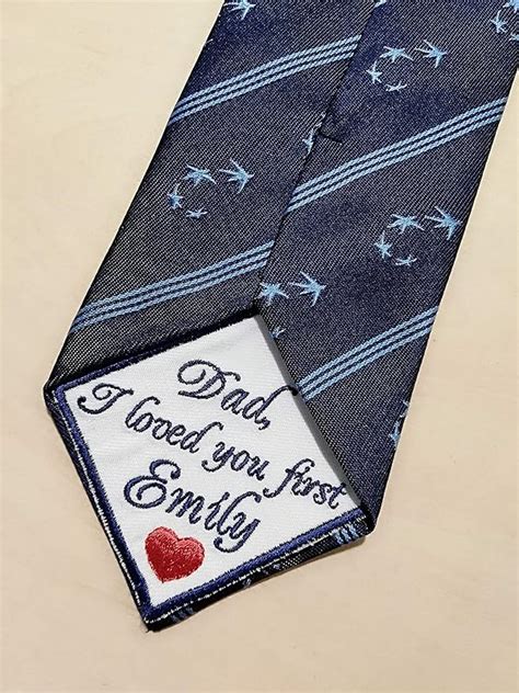 Wedding Tie Patch Father Of The Bride Tie Patch Dad Embroidered Custom