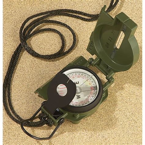 Us Military Lensatic Cammenga® Compass Olive Drab 166461 Compasses At Sportsmans Guide