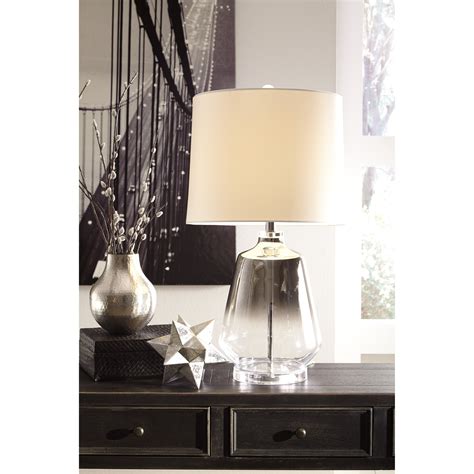 Signature Design By Ashley Lamps Contemporary Jaslyn Glass Table Lamp Royal Furniture