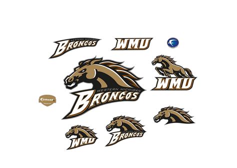 Western Michigan Broncos - Team Logo Assortment Wall Decal | Shop ...