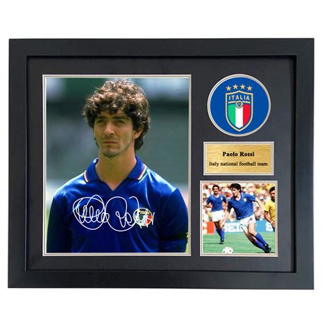 Buy Awjk Paolo Rossi Signed Printed Autograph Argentina Photo Display