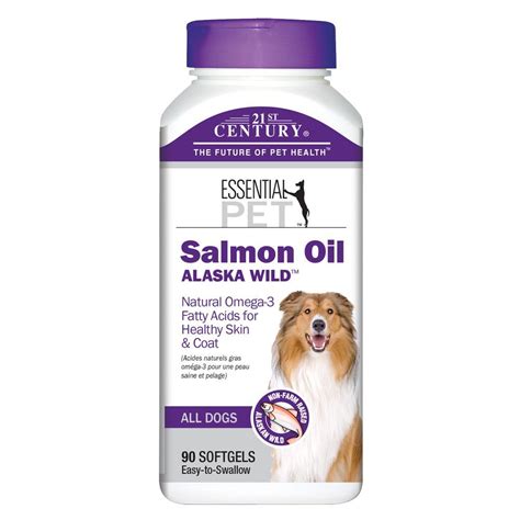 21st Century Essential Pet Salmon Oil Alaska Wild Dog Softgels Size