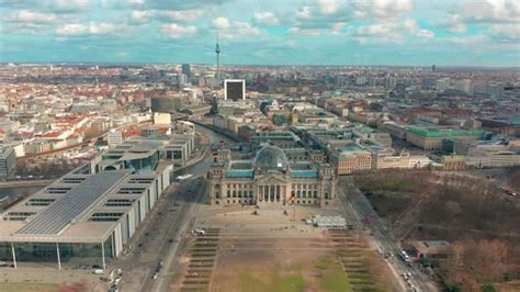 Aerial View Of Reichstag In Berlin Stock Footage Videohive