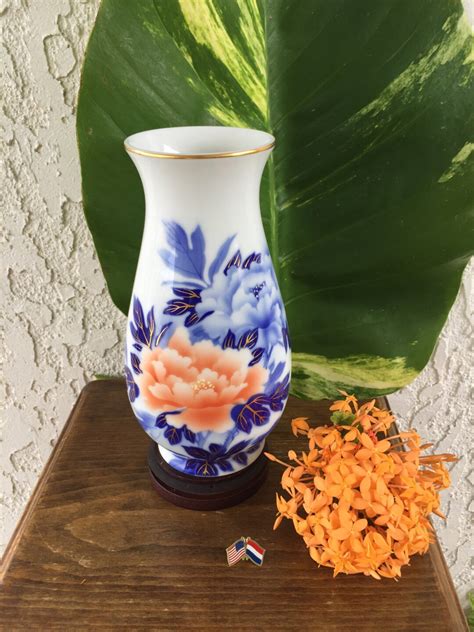 Fukagawa Vase 3 Japon 花王 Kaou 牡丹 Botan Pioen Peony Blossoms Etsy