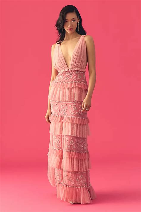 Loveshackfancy Estate Tiered Embroidered Dress Anthropologie