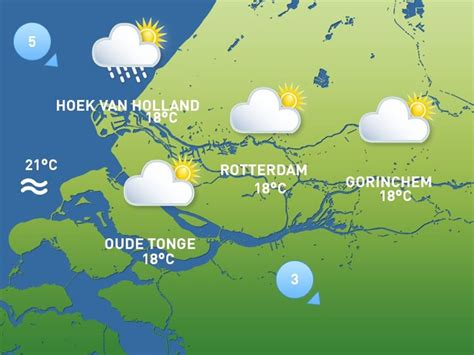 Het Weer Vandaag Bewolking Af En Toe Zon Rijnmond