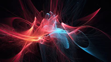 Premium Ai Image A Blue And Red Abstract Background With A Red And