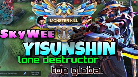 YI SUN SHIN EPIC Skin Gameplay Lone Destructor MLBB BY SkyWee