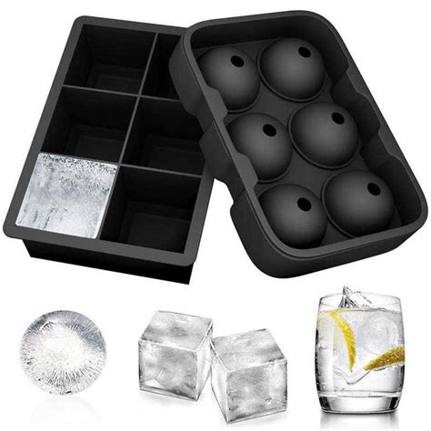 Jual Winzwon Cetakan Es Batu Silikon Bulat Kotak 6 Grid Ice Cube