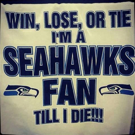 Hawk Fan For Life Seahawk Logo Seahawks Team Seattle Seahawks